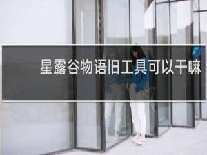 星露谷物语旧工具可以干嘛