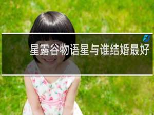 星露谷物语星与谁结婚最好