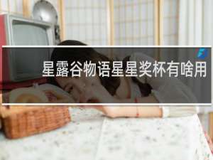 星露谷物语星星奖杯有啥用