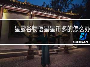 星露谷物语星星币多的怎么办