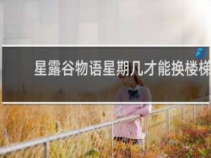 星露谷物语星期几才能换楼梯