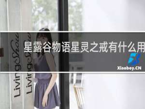 星露谷物语星灵之戒有什么用