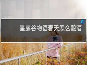 星露谷物语春天怎么酿酒