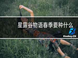 星露谷物语春季要种什么