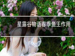 星露谷物语春季鱼王作用