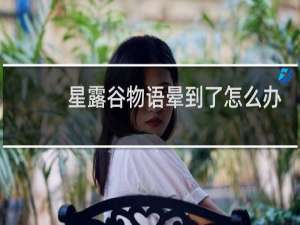 星露谷物语晕到了怎么办