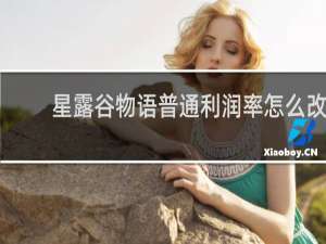 星露谷物语普通利润率怎么改