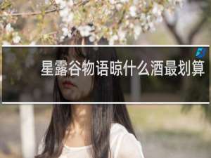 星露谷物语晾什么酒最划算