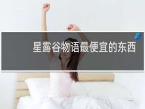 星露谷物语最便宜的东西