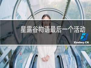 星露谷物语最后一个活动