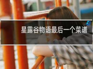 星露谷物语最后一个菜谱