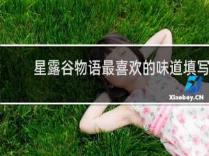 星露谷物语最喜欢的味道填写