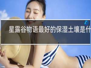星露谷物语最好的保湿土壤是什么