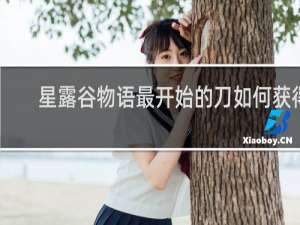 星露谷物语最开始的刀如何获得