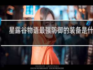 星露谷物语最强防御的装备是什么