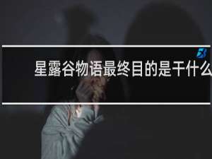 星露谷物语最终目的是干什么