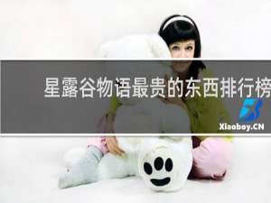 星露谷物语最贵的东西排行榜