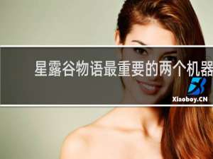 星露谷物语最重要的两个机器