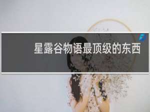 星露谷物语最顶级的东西