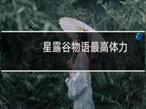 星露谷物语最高体力