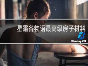 星露谷物语最高级房子材料