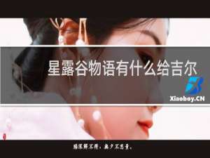 星露谷物语有什么给吉尔