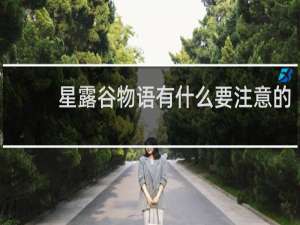 星露谷物语有什么要注意的