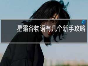 星露谷物语有几个新手攻略