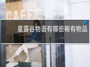 星露谷物语有哪些稀有物品