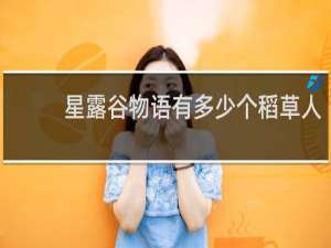 星露谷物语有多少个稻草人