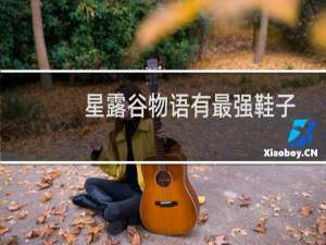 星露谷物语有最强鞋子