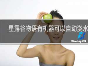 星露谷物语有机器可以自动浇水吗