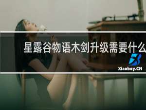 星露谷物语木剑升级需要什么