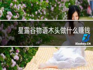 星露谷物语木头做什么赚钱