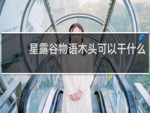 星露谷物语木头可以干什么