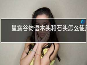 星露谷物语木头和石头怎么使用