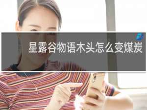 星露谷物语木头怎么变煤炭