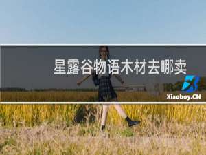 星露谷物语木材去哪卖