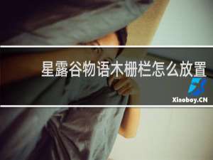 星露谷物语木栅栏怎么放置