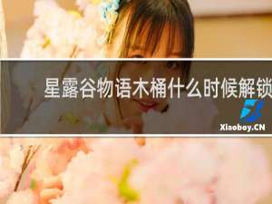 星露谷物语木桶什么时候解锁