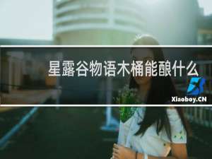 星露谷物语木桶能酿什么