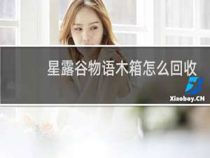 星露谷物语木箱怎么回收
