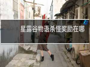 星露谷物语杀怪奖励在哪