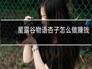 星露谷物语杏子怎么做赚钱