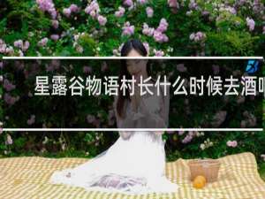 星露谷物语村长什么时候去酒吧