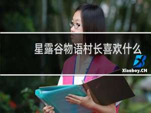 星露谷物语村长喜欢什么