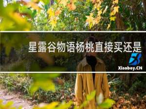 星露谷物语杨桃直接买还是