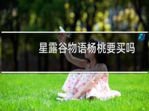 星露谷物语杨桃要买吗