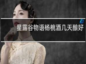 星露谷物语杨桃酒几天酿好