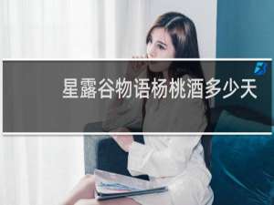 星露谷物语杨桃酒多少天